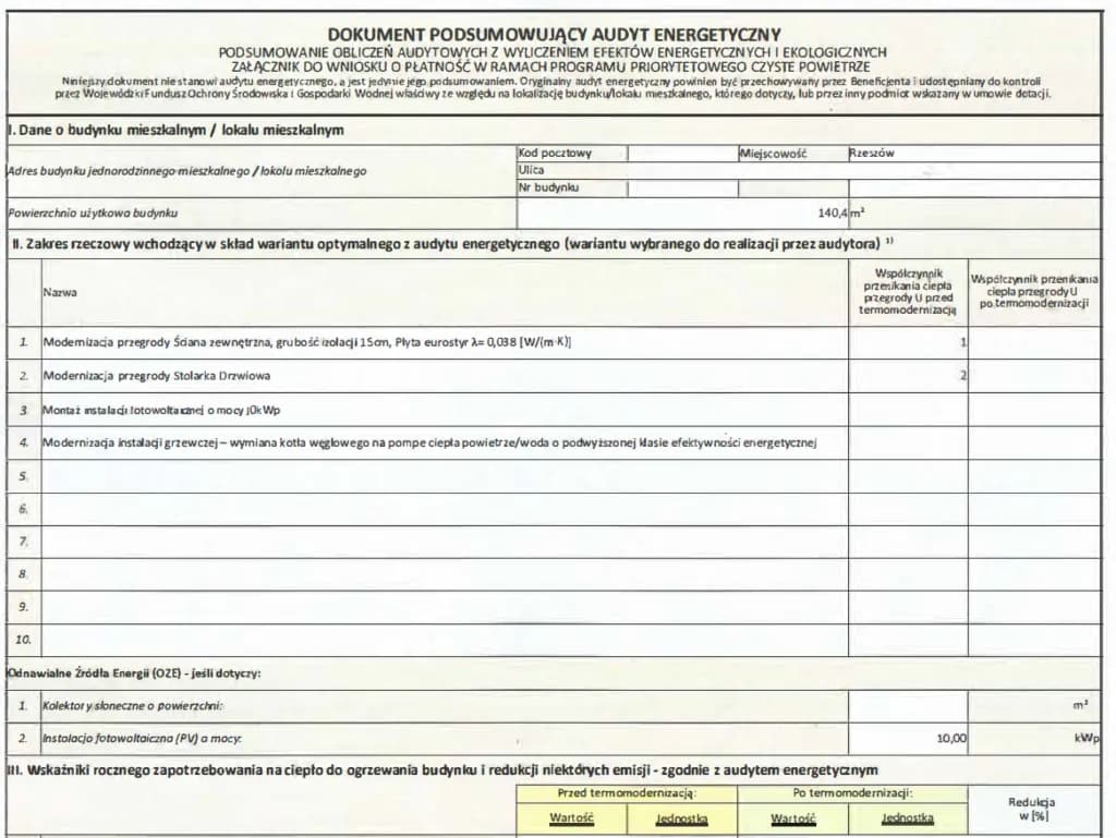 Wzór faktury Czyste Powietrze – uniknij błędów w dokumentacji